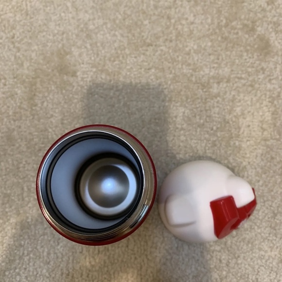 Sanrio Hello Kitty Head Lid Red Metal Thermo Water Bottle Cherry Blossom 2015 - Picture 8 of 12